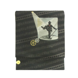 「コプト縞紋」両面表西陣織半幅帯